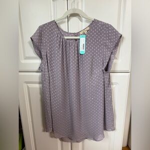 Stitch Fix Lavender Polka Dot Women's Top